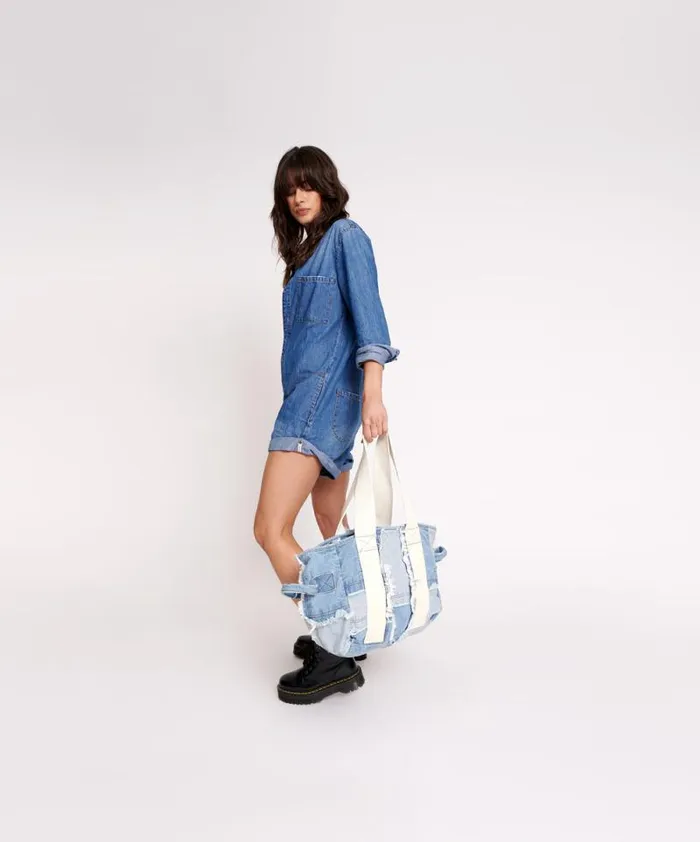 Women DENIM WEEKENDER BAG One Teaspoon Bags Women DENIM WEEKENDER BAG One Teaspoon Bags