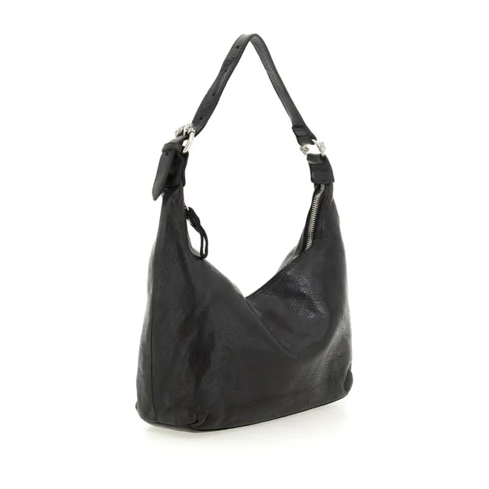 Women Diana Black Campomaggi ShoulderHobo Bag