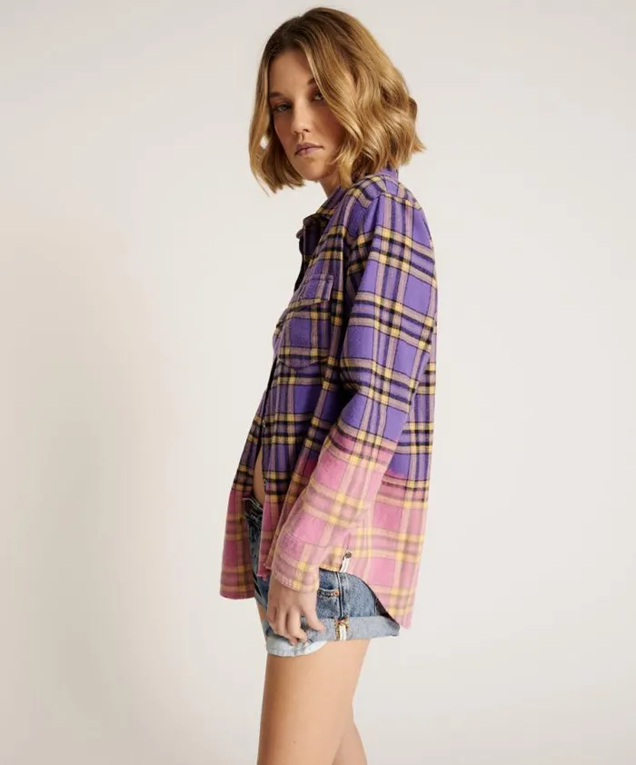 Women DIP DYE FLANNEL LIBERTY SHIRT One Teaspoon Shirts Women DIP DYE FLANNEL LIBERTY SHIRT One Teaspoon Shirts