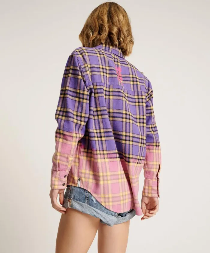 Women DIP DYE FLANNEL LIBERTY SHIRT One Teaspoon Shirts Women DIP DYE FLANNEL LIBERTY SHIRT One Teaspoon Shirts