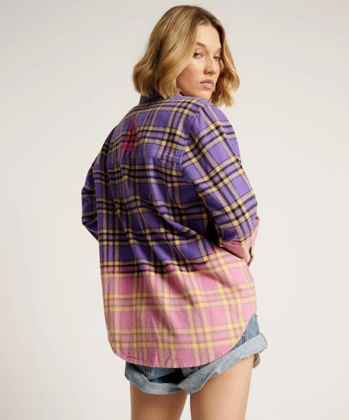 Women DIP DYE FLANNEL LIBERTY SHIRT One Teaspoon Shirts Women DIP DYE FLANNEL LIBERTY SHIRT One Teaspoon Shirts