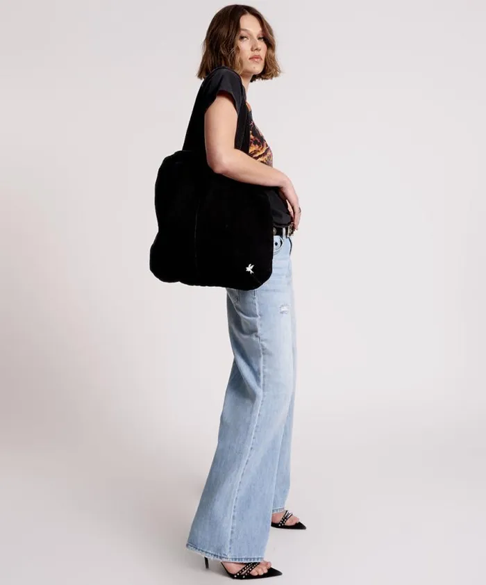 Women DOUBLE BASS DENIM TOTE One Teaspoon Bags Women DOUBLE BASS DENIM TOTE One Teaspoon Bags