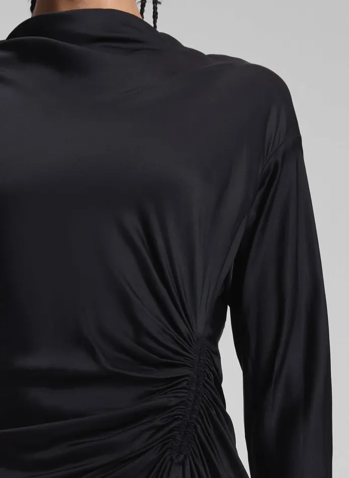 Women Dresses ALC Georgia Satin Mini Dress Black