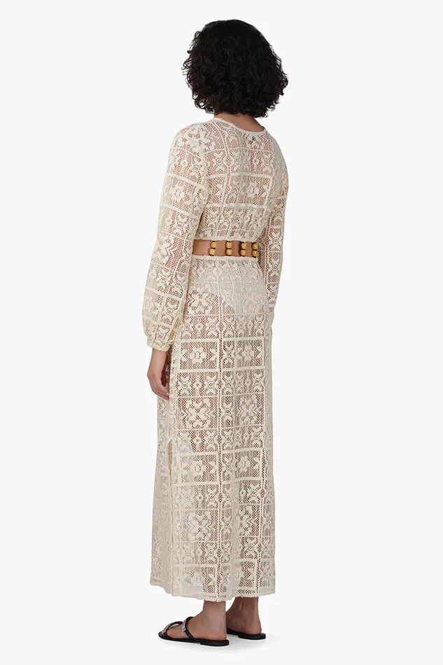 Women Dresses America and Beyond Margot Beads Crochet Dress