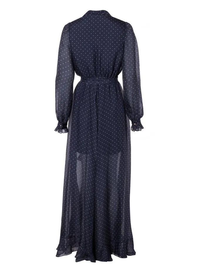 Women Dresses Holland Cooper Ellisa Maxi Dress Navy Polka Dot