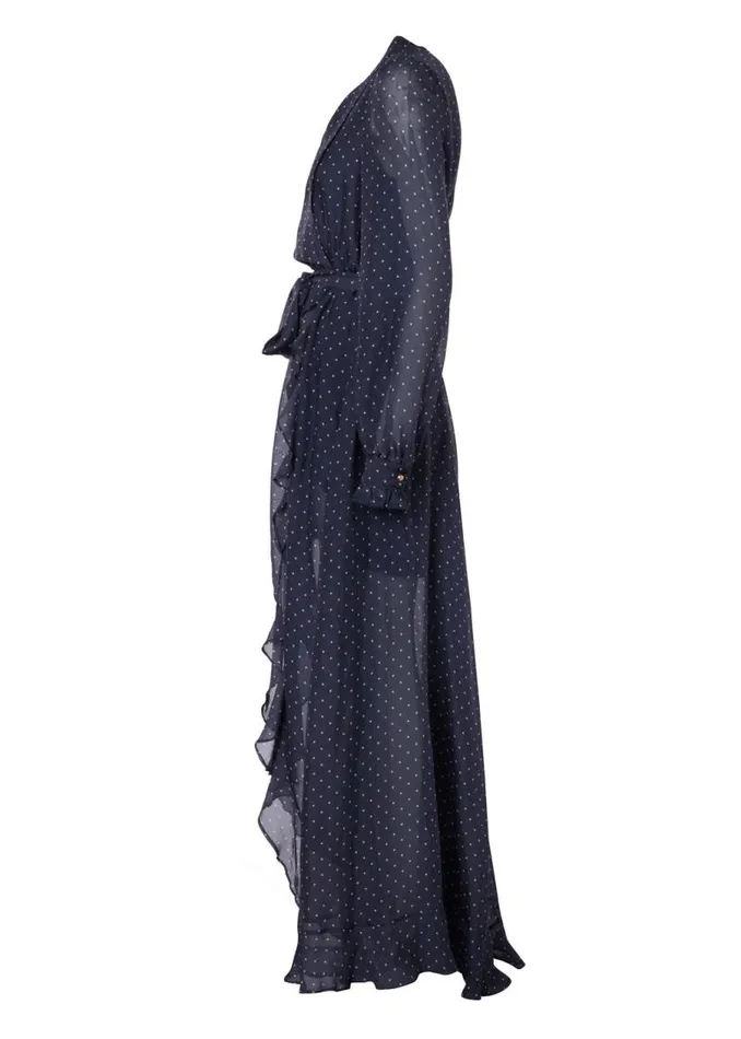 Women Dresses Holland Cooper Ellisa Maxi Dress Navy Polka Dot