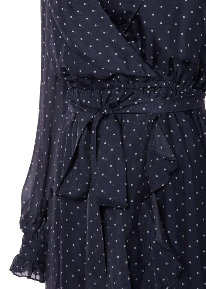 Women Dresses Holland Cooper Ellisa Maxi Dress Navy Polka Dot