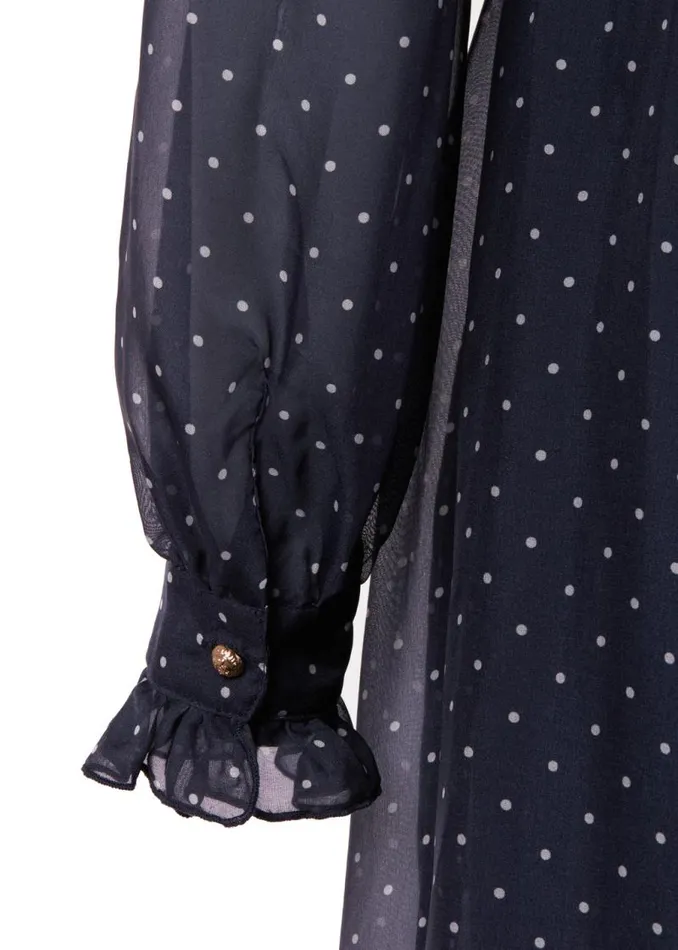 Women Dresses Holland Cooper Ellisa Maxi Dress Navy Polka Dot