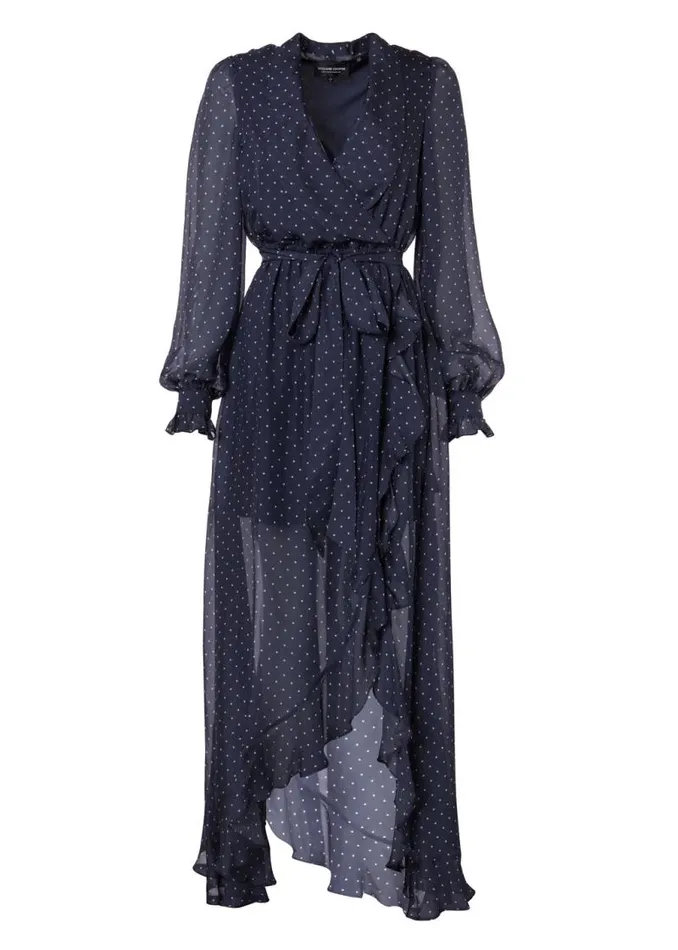 Women Dresses Holland Cooper Ellisa Maxi Dress Navy Polka Dot