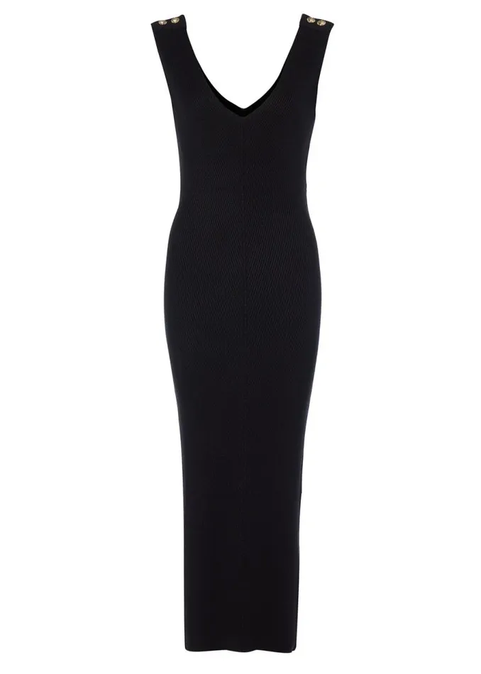 Women Dresses Holland Cooper Kensington Sleeveless Dress Black Women Dresses Holland Cooper Kensington Sleeveless Dress Black