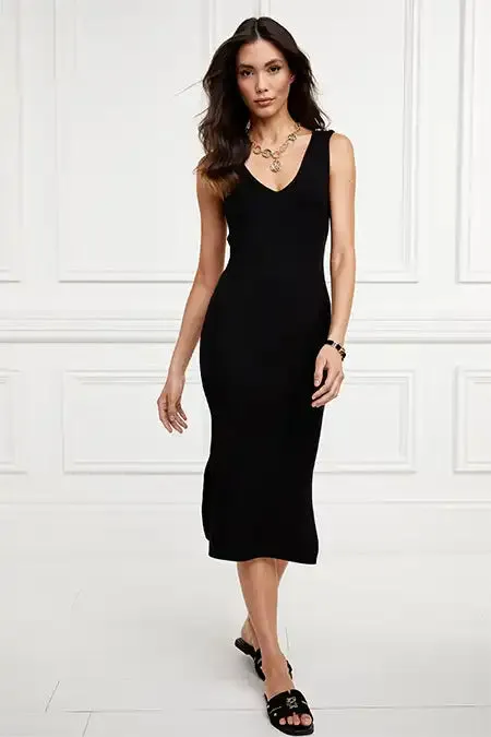 Women Dresses Holland Cooper Kensington Sleeveless Dress Black Women Dresses Holland Cooper Kensington Sleeveless Dress Black