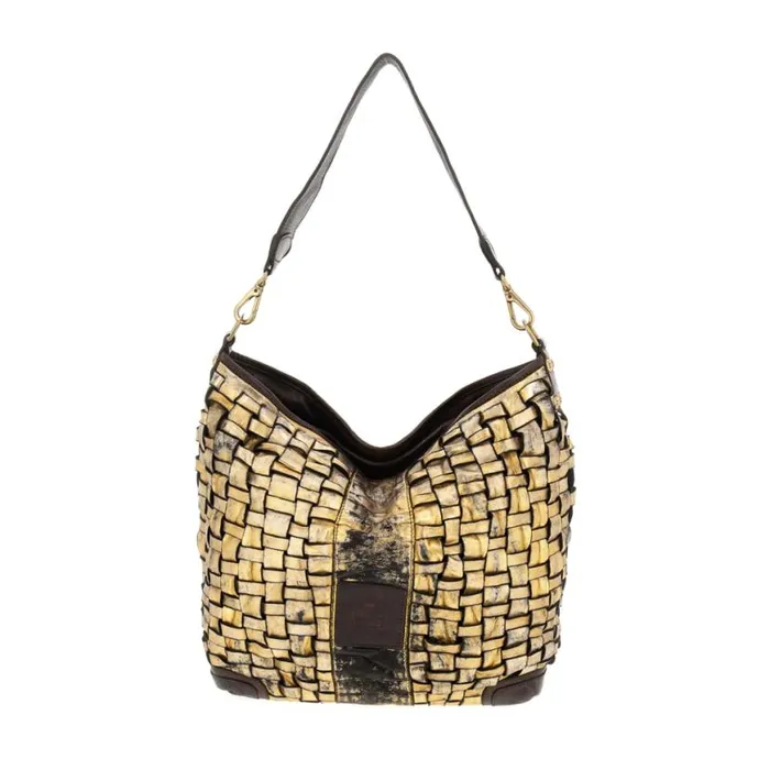 Women Edera Lux Brown Campomaggi ShoppersTote Bags