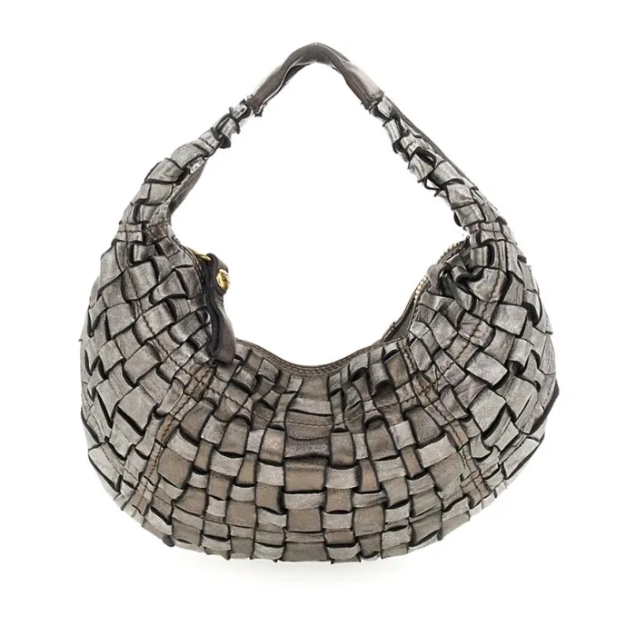 Women Edera Lux Grey Campomaggi ShoulderHobo Bag