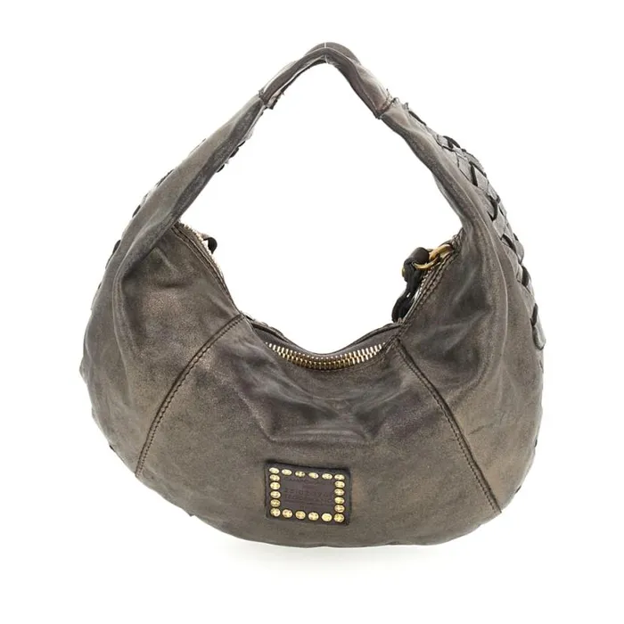Women Edera Lux Grey Campomaggi ShoulderHobo Bag