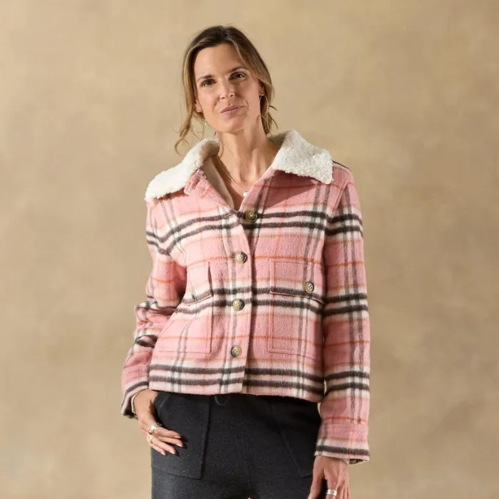 Women Edith Plaid Jacket Pink Sundance Catalog Jackets and Coats Women Edith Plaid Jacket Pink Sundance Catalog Jackets and Coats