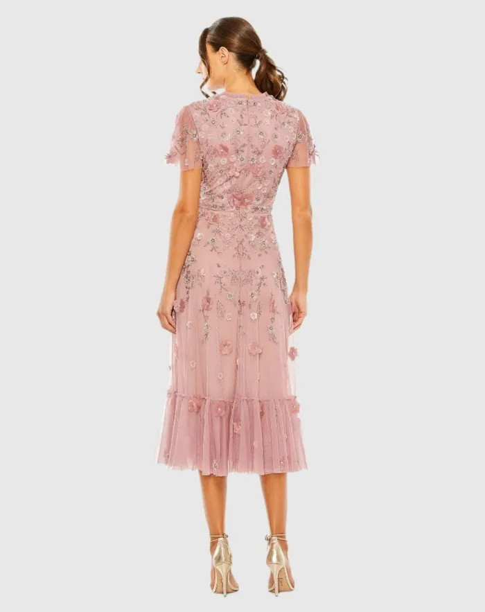 Women Embellished High Neck Cap Sleeve A Line Dress Powder Blue Daytime Dresses Mac Duggal Women Embellished High Neck Cap Sleeve A Line Dress Powder Blue Daytime Dresses Mac Duggal