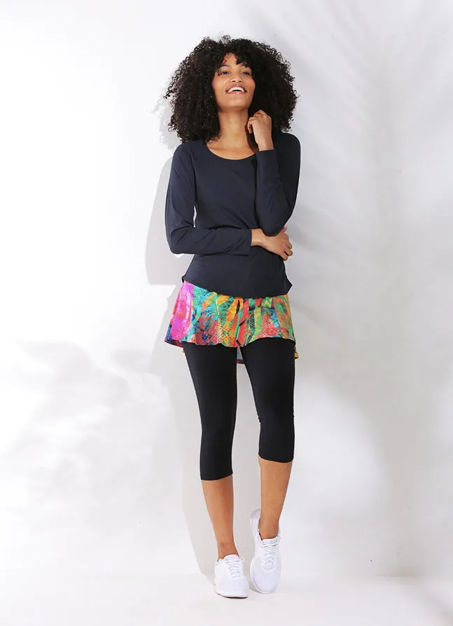 Women Endurance Top Black Dona Jo Long Sleeve Shirts