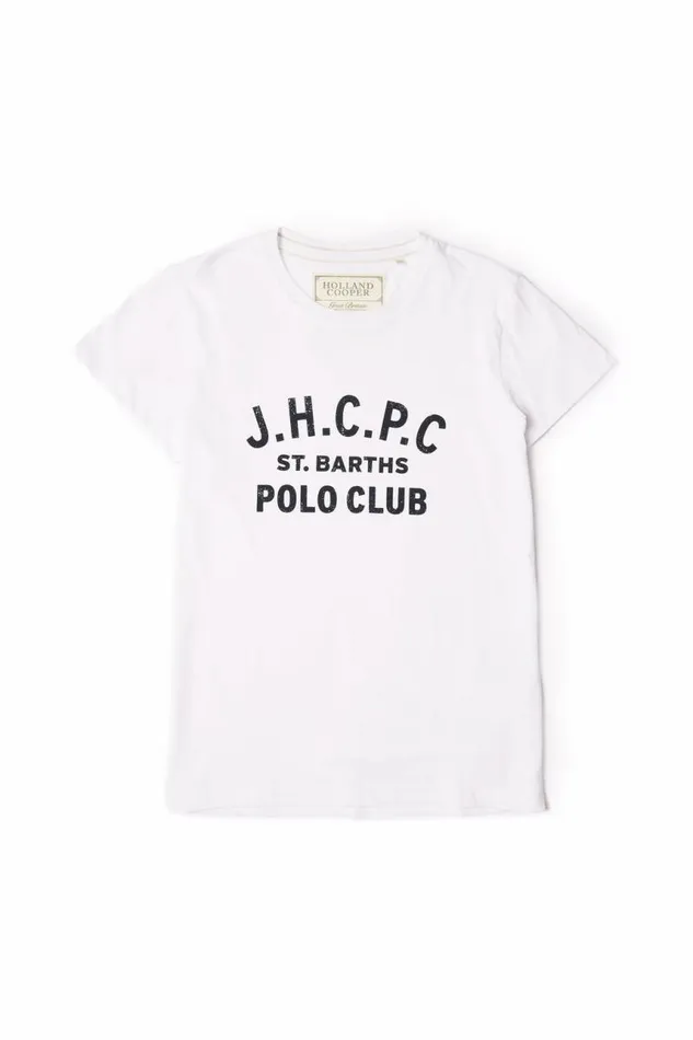 WomenEquestrian Tees Holland Cooper Polo Club Tee White WomenEquestrian Tees Holland Cooper Polo Club Tee White