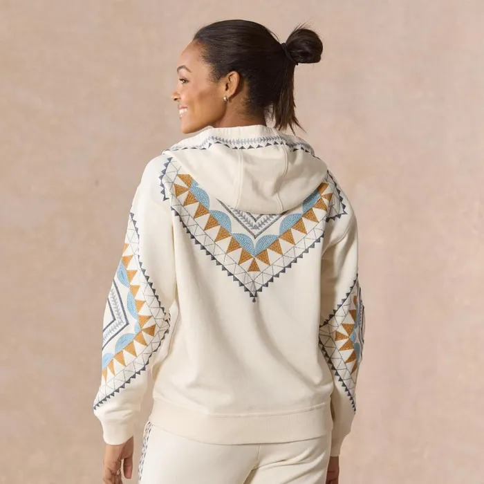 Women Esker Zip Hoodie Vanilla Sundance Catalog Jackets and Coats