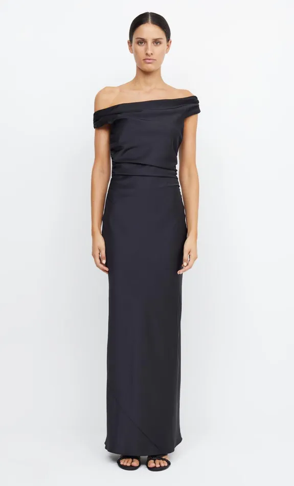 Women ETERNITY OFF SHOULDER MAXI 8211 BLACK Bec Bridge Bridesmaid Dresses