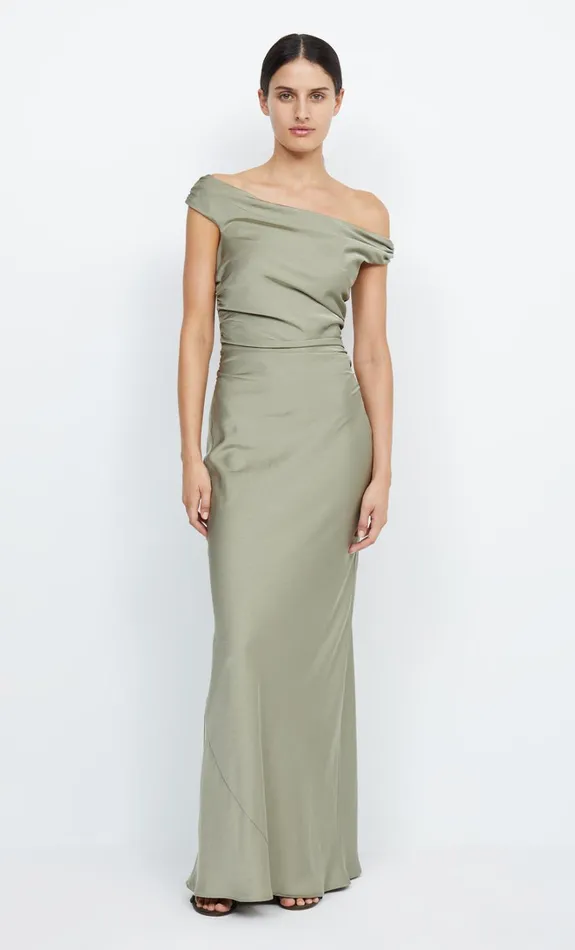 Women ETERNITY OFF SHOULDER MAXI 8211 SAGE Bec Bridge Prom Dresses