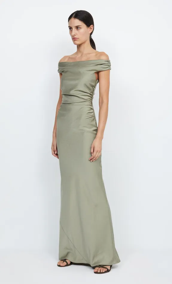 Women ETERNITY OFF SHOULDER MAXI 8211 SAGE Bec Bridge Prom Dresses
