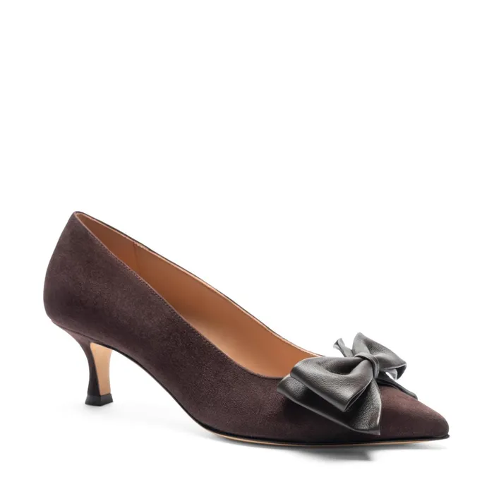 Women Evening Bruno Magli Nadia Pump Brown Suede