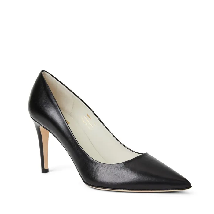 Women Evening Bruno Magli Telma Leather PointedToe Pump 8211 Black