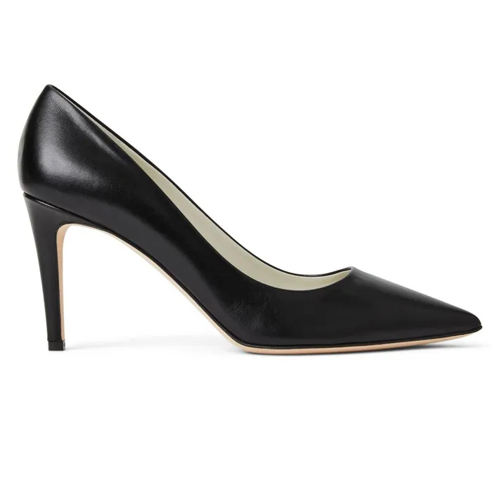 Women Evening Bruno Magli Telma Leather PointedToe Pump 8211 Black