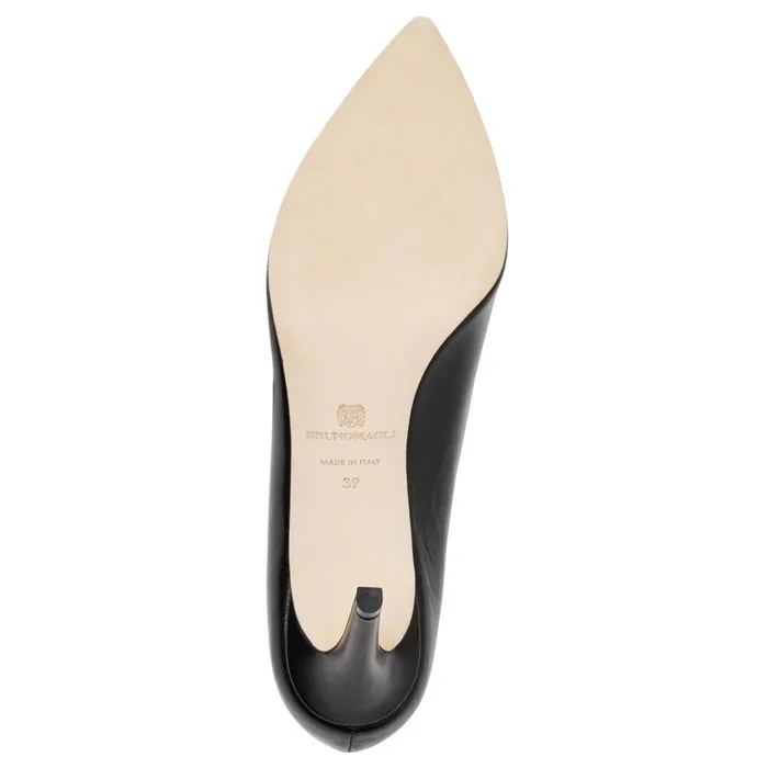 Women Evening Bruno Magli Telma Leather PointedToe Pump 8211 Black