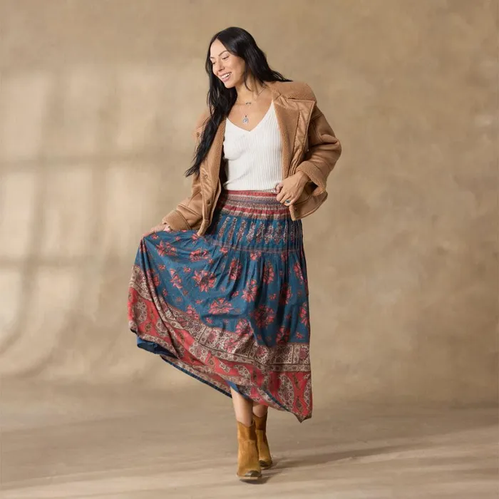 Women Flower Crowns Skirt Petite Teal Sundance Catalog Petite Styles Women Flower Crowns Skirt Petite Teal Sundance Catalog Petite Styles