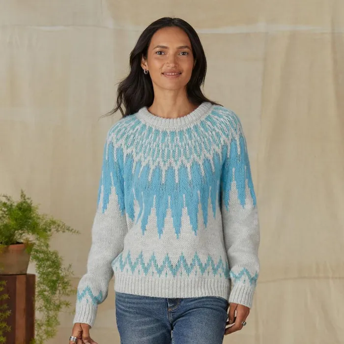 Women Freeski Fairisle Sweater Camelpink Sundance Catalog Sweaters Women Freeski Fairisle Sweater Camelpink Sundance Catalog Sweaters