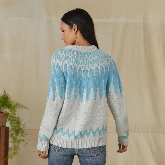 Women Freeski Fairisle Sweater Camelpink Sundance Catalog Sweaters Women Freeski Fairisle Sweater Camelpink Sundance Catalog Sweaters