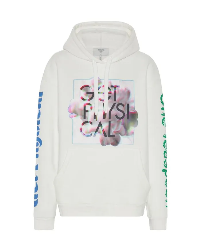 Women GET PHYSICAL OVERSIZED HOODY WHITE One Teaspoon Hoodies And Sweats Women GET PHYSICAL OVERSIZED HOODY WHITE One Teaspoon Hoodies And Sweats