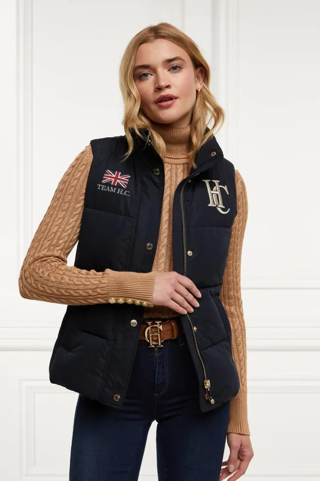 Women Gilets Holland Cooper Team Gilet Ink Navy