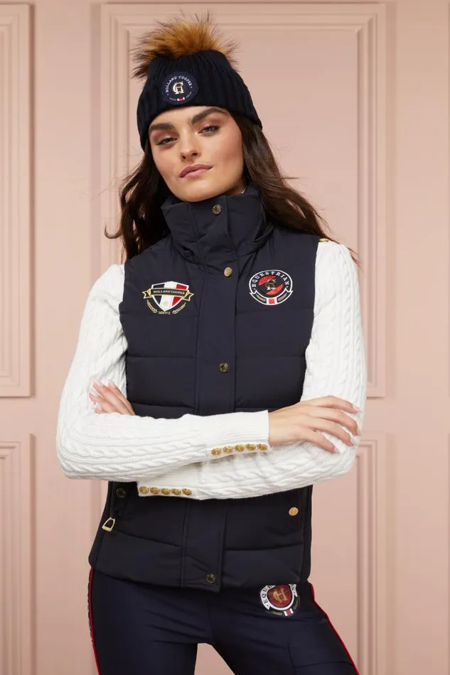 Women Gilets Holland Cooper Team HC Gilet Ink Navy Women Gilets Holland Cooper Team HC Gilet Ink Navy