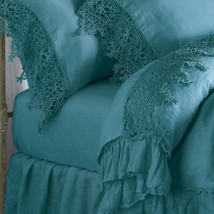 Women Gossamer Linen Fitted Sheet Sea Sundance Catalog Bedding and Bath Women Gossamer Linen Fitted Sheet Sea Sundance Catalog Bedding and Bath