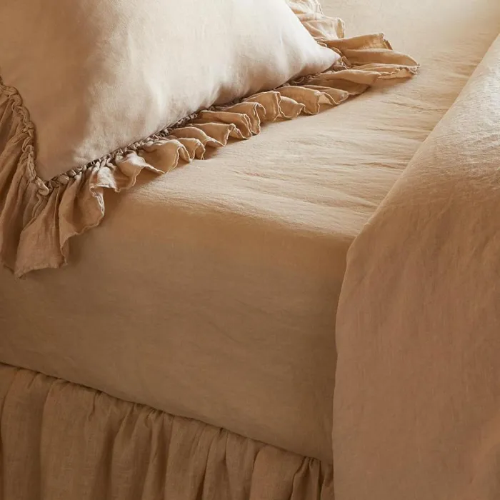 Women Gossamer Linen Fitted Sheet Sea Sundance Catalog Bedding and Bath Women Gossamer Linen Fitted Sheet Sea Sundance Catalog Bedding and Bath
