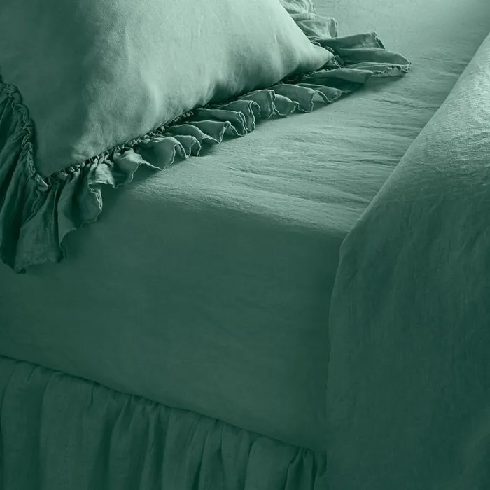 Women Gossamer Linen Fitted Sheet Sea Sundance Catalog Bedding and Bath Women Gossamer Linen Fitted Sheet Sea Sundance Catalog Bedding and Bath