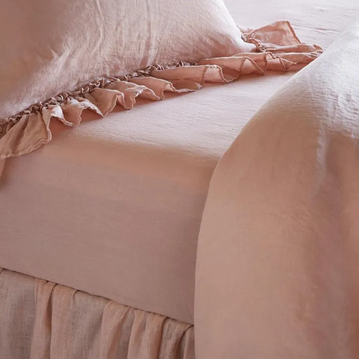 Women Gossamer Linen Fitted Sheet Sea Sundance Catalog Bedding and Bath Women Gossamer Linen Fitted Sheet Sea Sundance Catalog Bedding and Bath