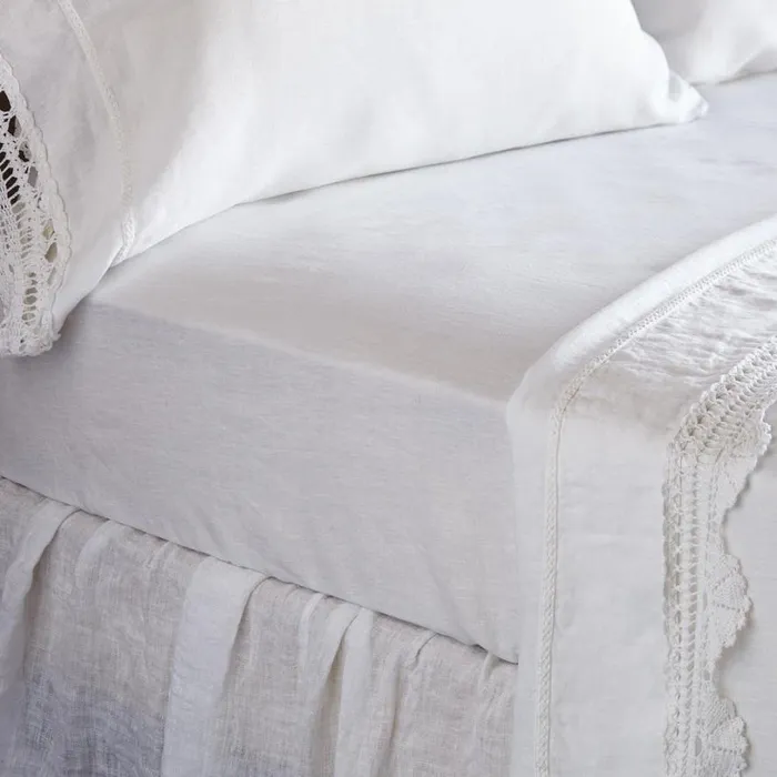 Women Gossamer Linen Fitted Sheet Sea Sundance Catalog Bedding and Bath Women Gossamer Linen Fitted Sheet Sea Sundance Catalog Bedding and Bath