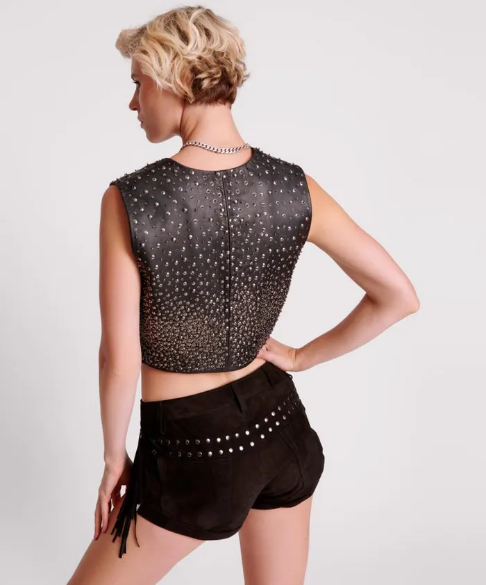 Women GOTHIC RODEO FRINGED SUEDE STUDDED BANDITS LOW WAIST SHORTS One Teaspoon Bottoms Women GOTHIC RODEO FRINGED SUEDE STUDDED BANDITS LOW WAIST SHORTS One Teaspoon Bottoms