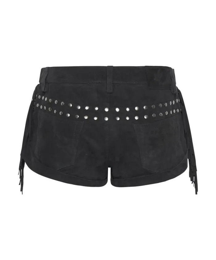 Women GOTHIC RODEO FRINGED SUEDE STUDDED BANDITS LOW WAIST SHORTS One Teaspoon Bottoms Women GOTHIC RODEO FRINGED SUEDE STUDDED BANDITS LOW WAIST SHORTS One Teaspoon Bottoms