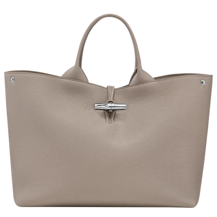 Women Handbags Longchamp Le Roseau L Handbag Clay
