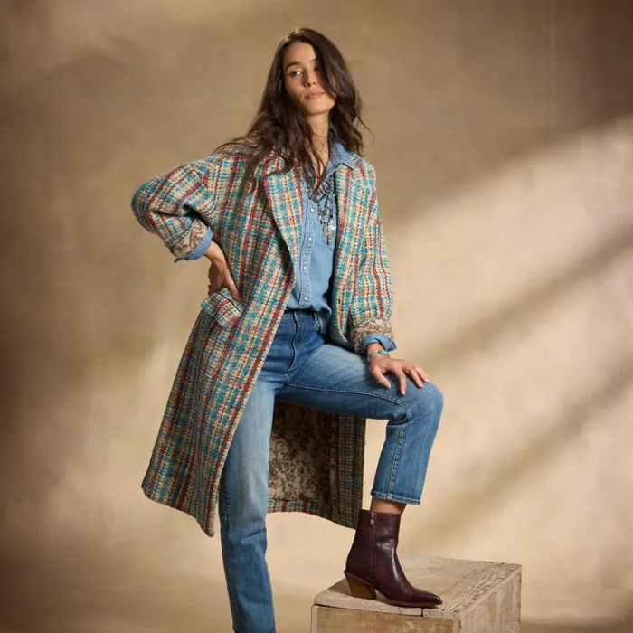 Women Hanna Tweed Coat Petite Plaid Sundance Catalog Petite Styles Women Hanna Tweed Coat Petite Plaid Sundance Catalog Petite Styles