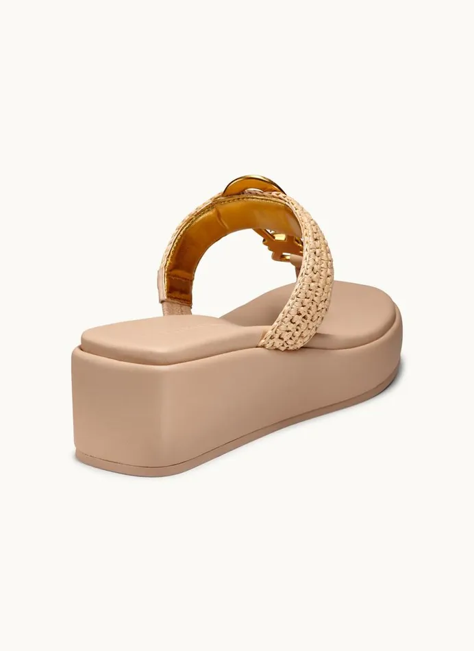 Women HARLYN WEDGE SANDAL Naturalnude Donna Karan New York Sandals