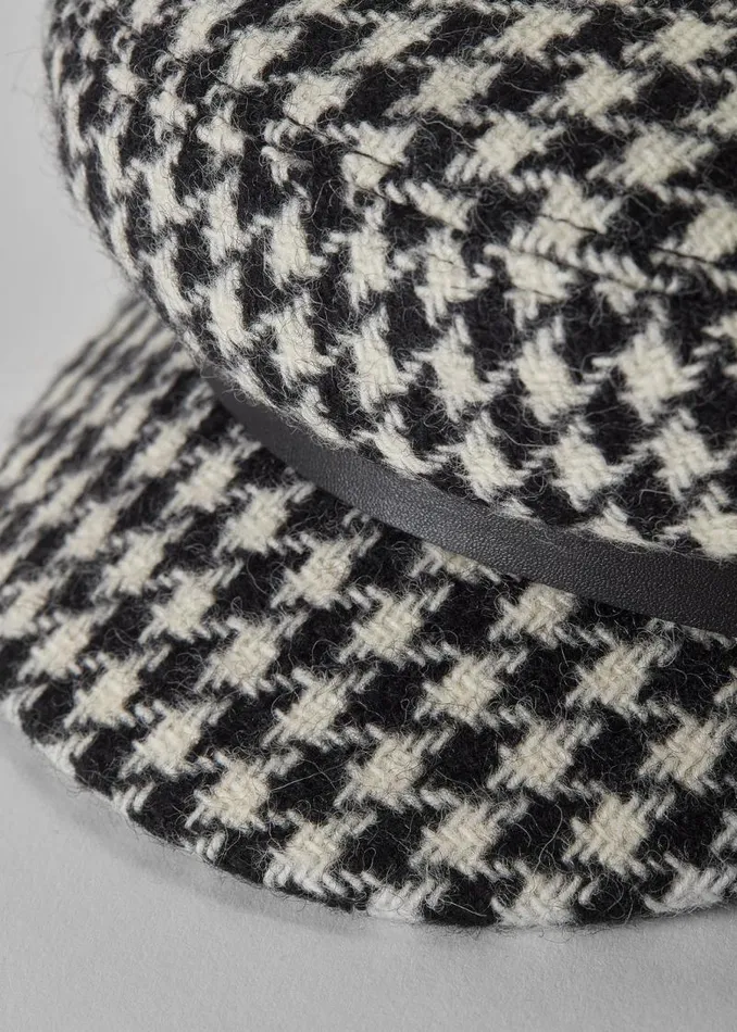 Women Hats and Headbands Holland Cooper Bretton Hat Houndstooth Women Hats and Headbands Holland Cooper Bretton Hat Houndstooth