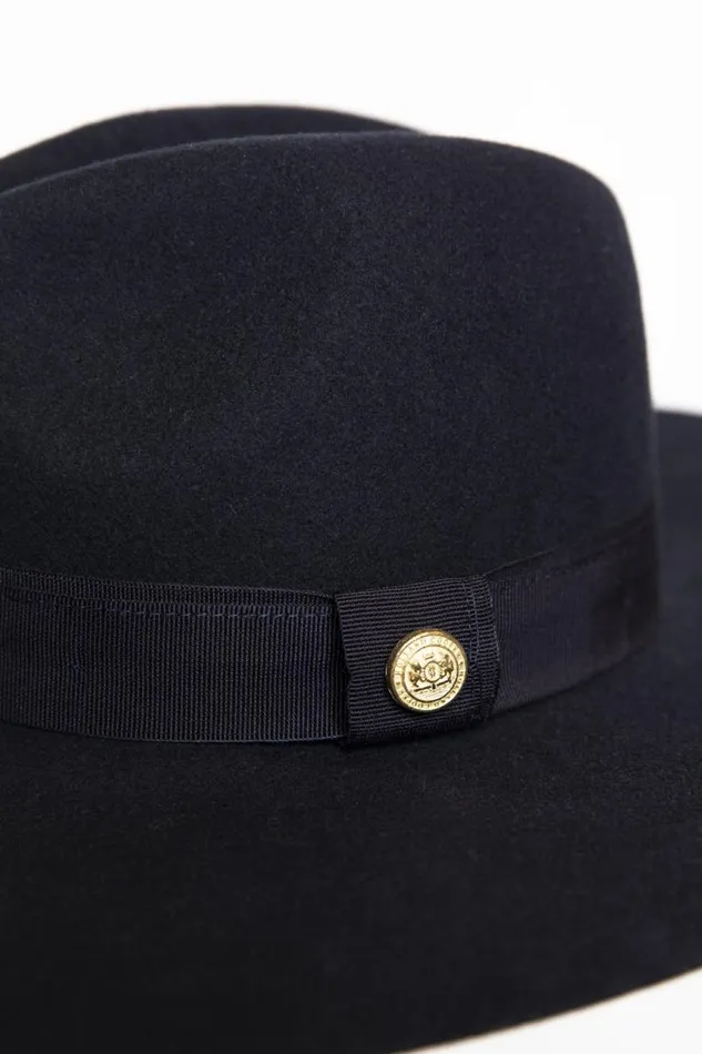 Women Hats and Headbands Holland Cooper The Jessica Wool Hat Navy Women Hats and Headbands Holland Cooper The Jessica Wool Hat Navy