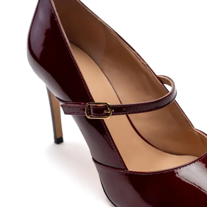 Women Heels Bruno Magli Prima Pump Bordeaux Patent
