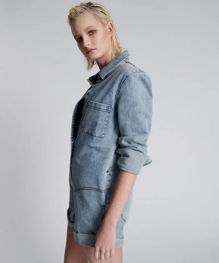 Women HENDRIXE PROPHECY JUMPSUIT BLUE One Teaspoon Denim Jumpsuits Women HENDRIXE PROPHECY JUMPSUIT BLUE One Teaspoon Denim Jumpsuits